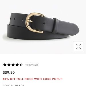 J Crew Classic leather belt